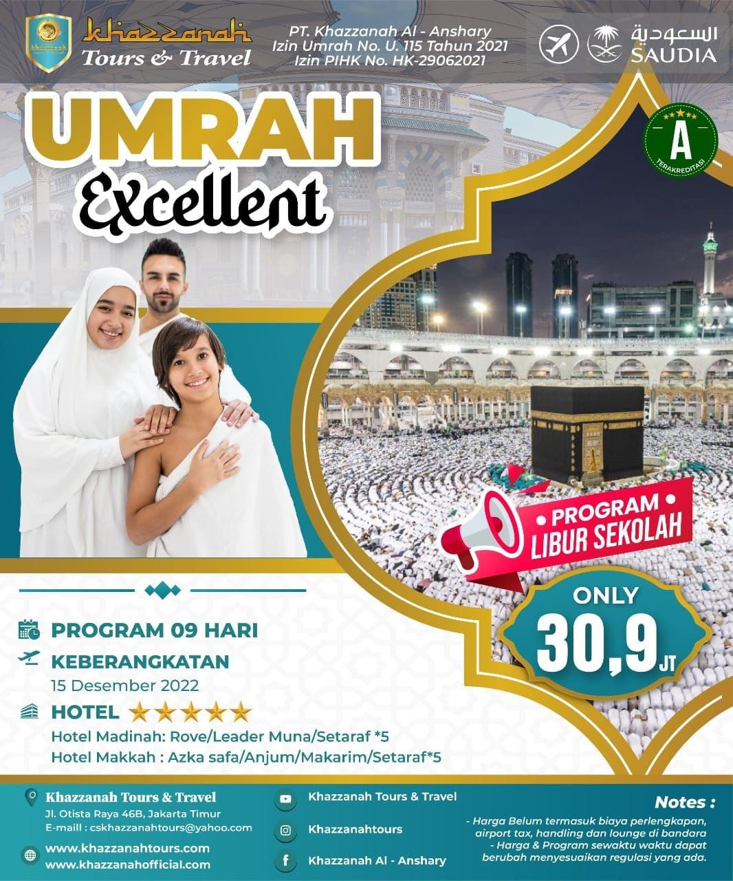 Biaya Umroh Dan Haji Plus Halal Tour  Melayani Wilayah Kebayoran Lama Jakarta Selatan