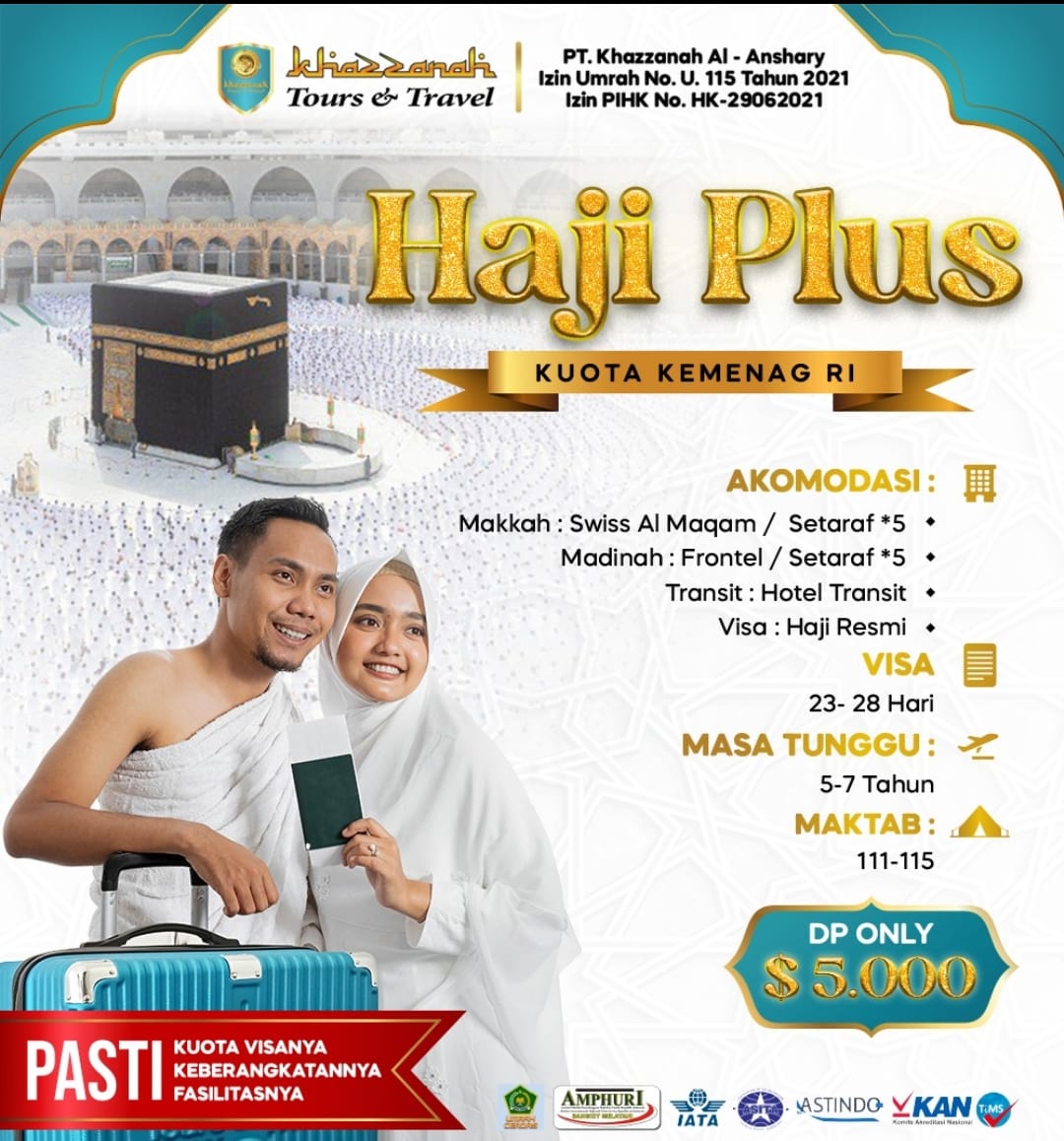 Paket Haji Plus Kuota Kemenag RI Januari 2024