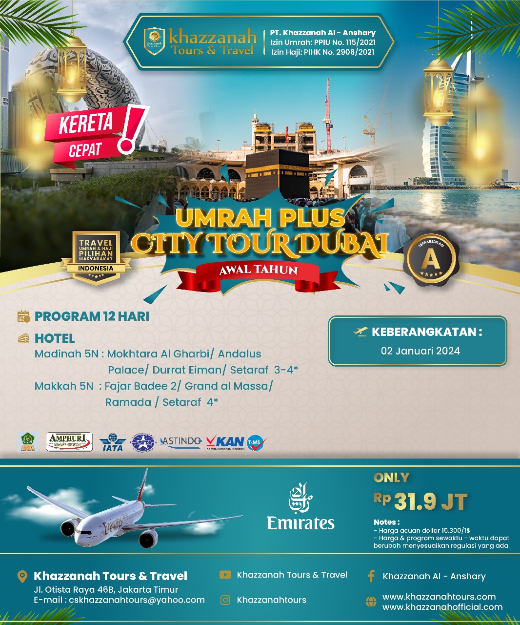 Paket Wisata Umroh Januari 2024: Menggapai Kesucian di Makkah dan Petualangan di Dubai