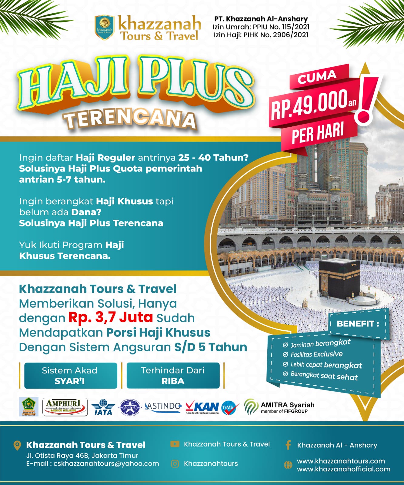 Promo Haji Plus Khazzanah Tour & Travel Tahun 2024: Keberangkatan yang Ditunggu