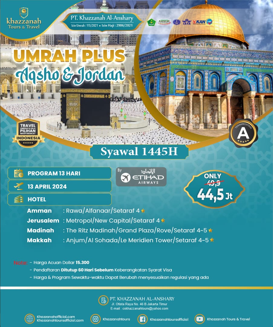 Paket Umroh dan Al-Aqsha 2024: Promo Eksklusif untuk Pendaftar Awal