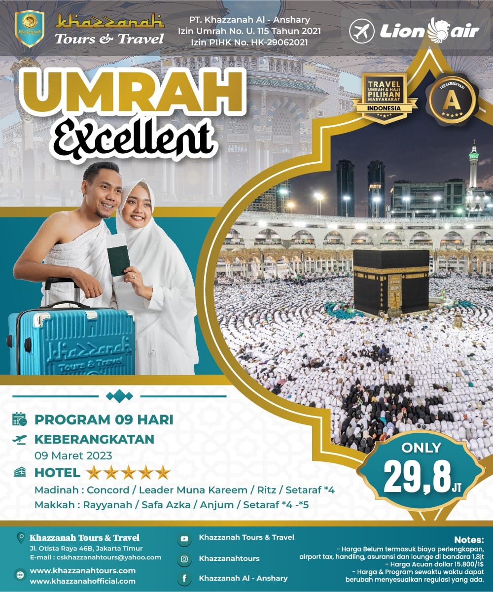 Promo Umrah Hotel Dekat Masjidil Haram  Kebayoran Lama Jakarta Selatan