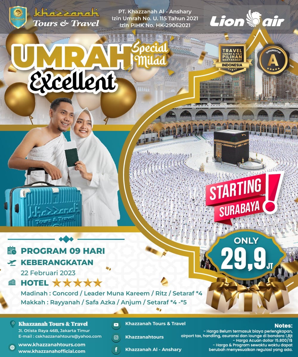 Booking Seat Umrah Hotel Dekat Masjidil Haram  Tebet Jakarta Selatan