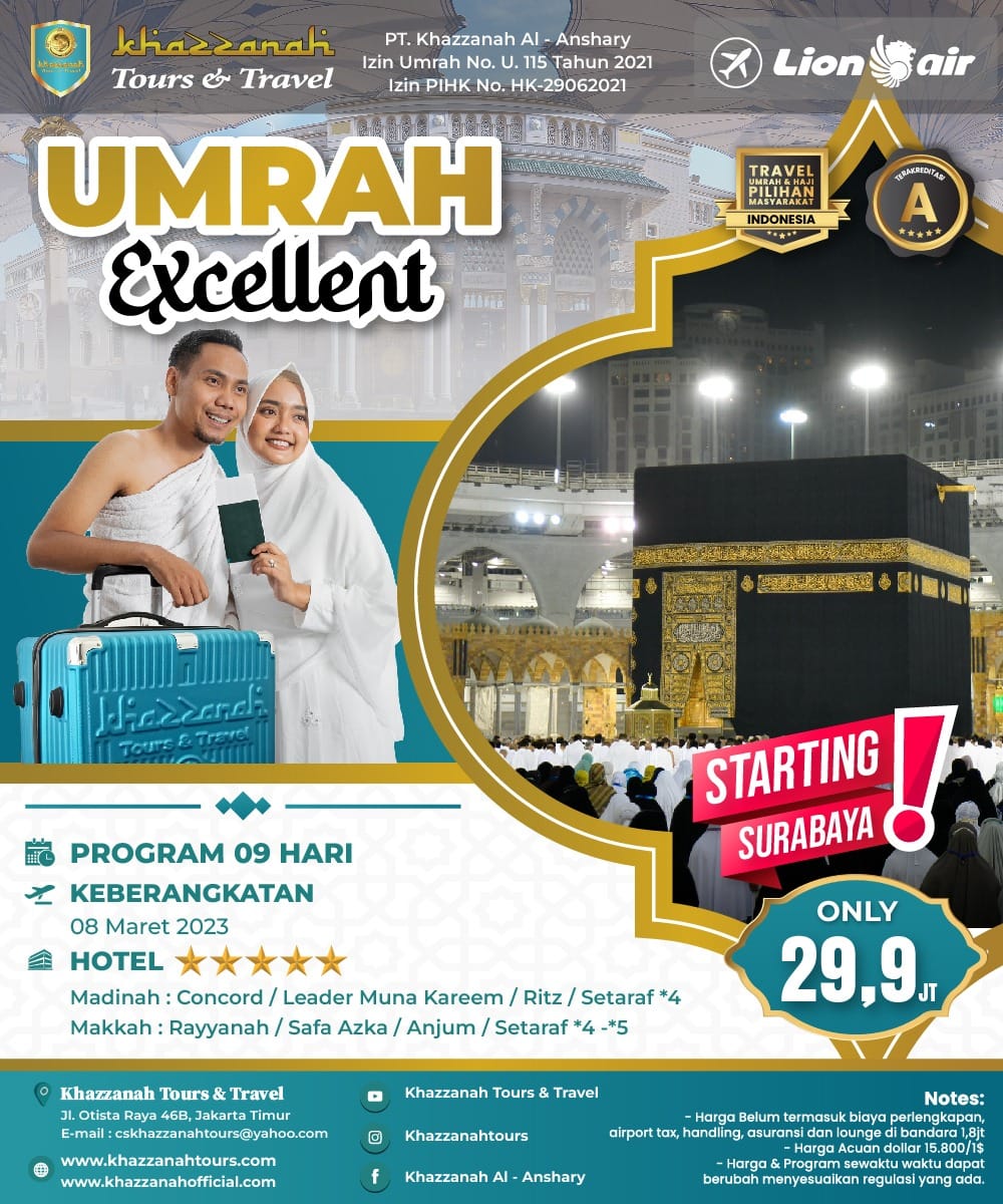 Promo Umrah Hotel Dekat Masjidil Haram  Pasar Minggu Jakarta Selatan